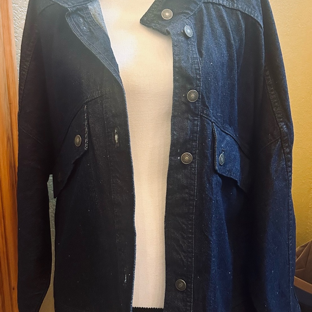 We The Free Dark Blue Jean Jacket - Picture 4 of 13